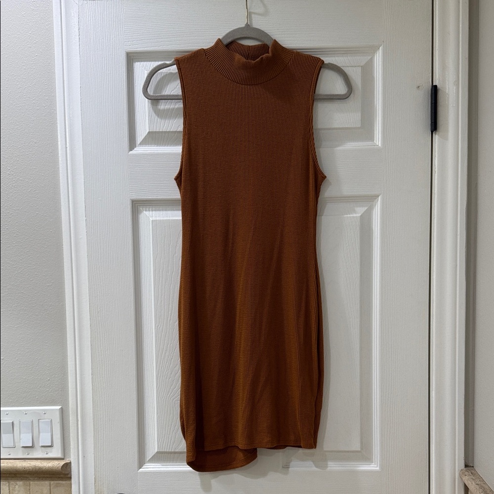 J.O.A. Brown Midi Dress